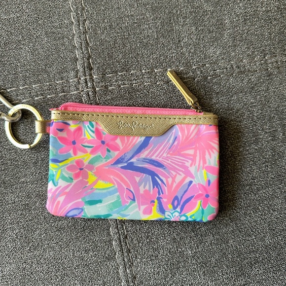 Lilly Pulitzer  ID Card Holder with Keyring - Picture 2 of 2
